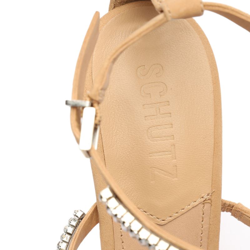 Schutz Nellina Nubuck Sandal ανοιχτο | GvGyGJc