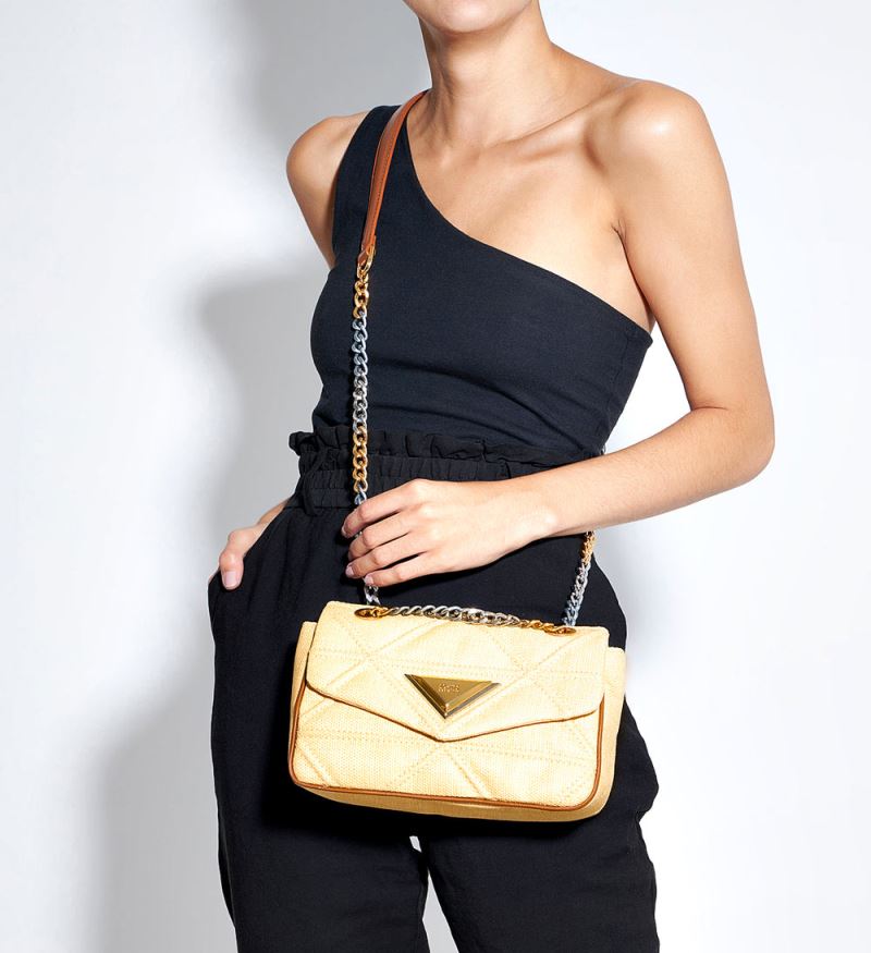 Schutz New 944 Straw Crossbody κρέμα | VSC7xB3