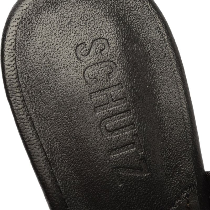 Schutz Rainah Nappa δερματινα Sandal μαυρα | 4zDcaQN