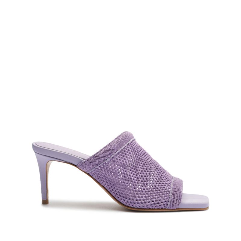 Schutz Sinara Knit Sandal μωβ | GFpKnEw