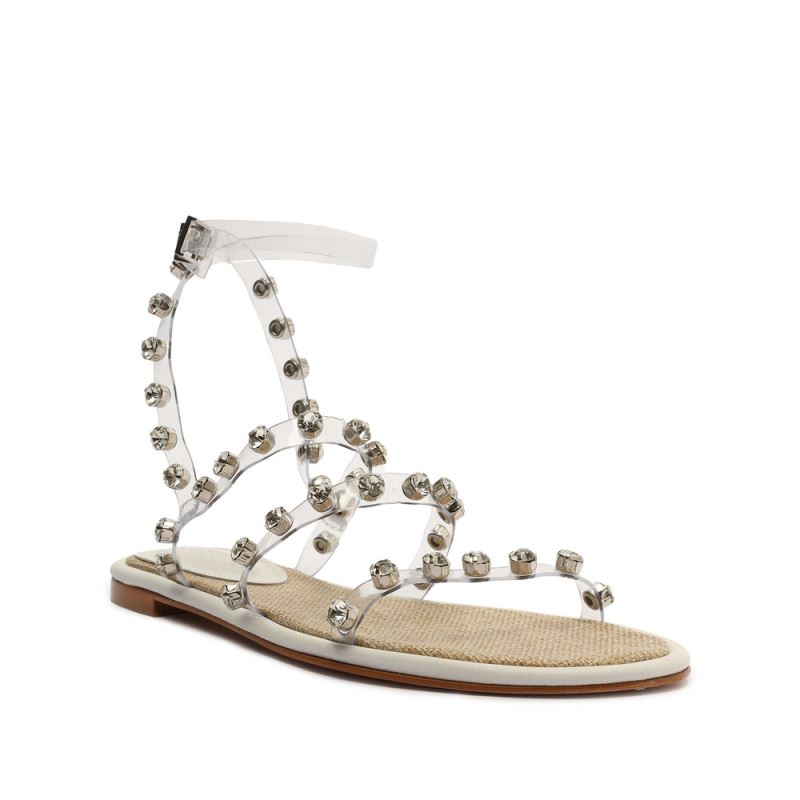 Schutz Steph Vinyl Sandal ασπρα | gnrbDks