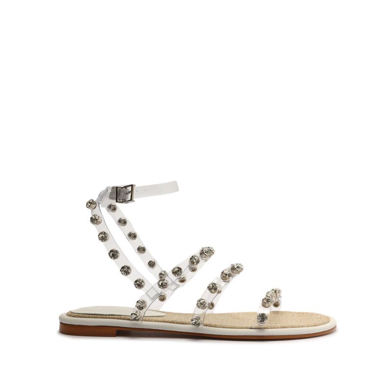 Schutz Steph Vinyl Sandal ασπρα | gnrbDks