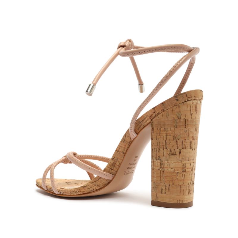 Schutz Suzy High Block Sandal ροζ | o8Omnl5