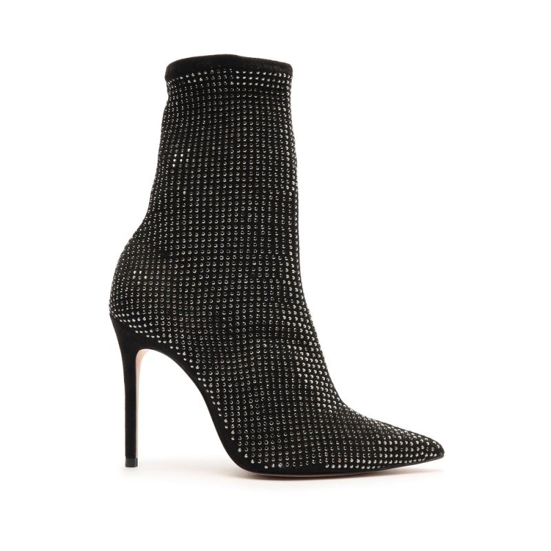 Schutz Sybil σουετ & Rhinestones Bootie μαυρα | znfM1qf