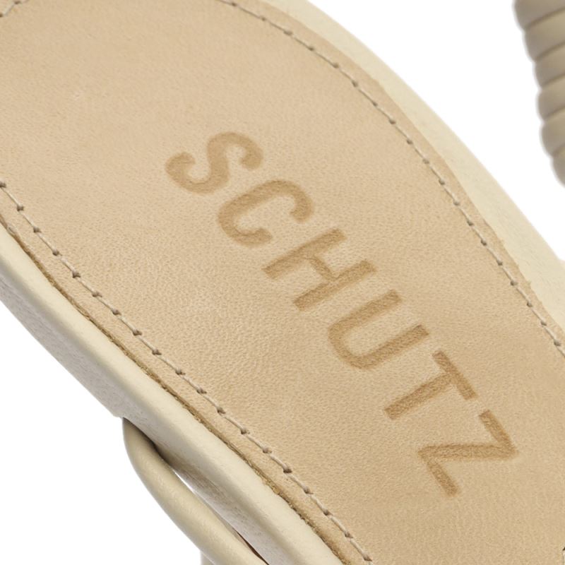 Schutz Tinah δερματινα & Nappa Sandal ασπρα | rcoNsFE