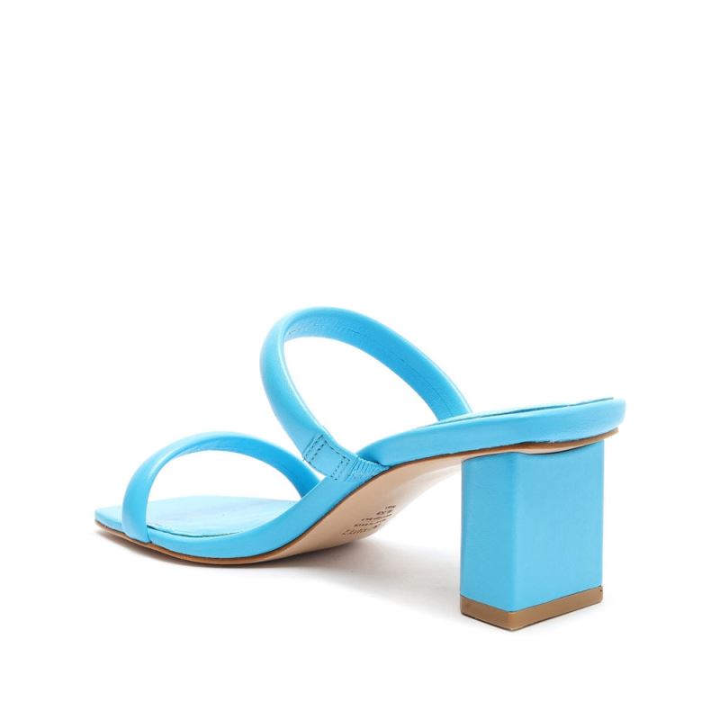 Schutz Ully Lo δερματινα Sandal: Minimal δερματινα Silhouette μπλε | SwHutr7