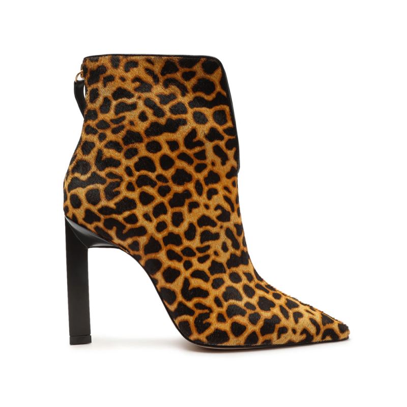 Schutz Viha Leopard-Printed δερματινα Bootie λεοπαρ | 7jczmUC