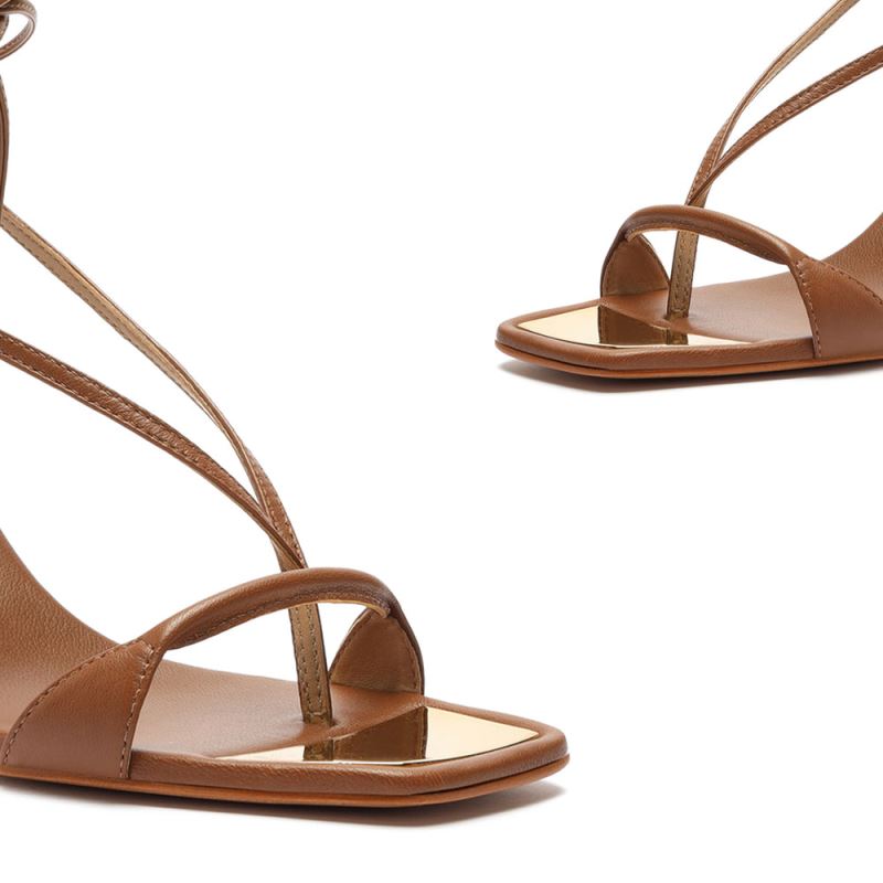 Schutz Vikki Lo δερματινα Sandal καφε | W8oI8wH