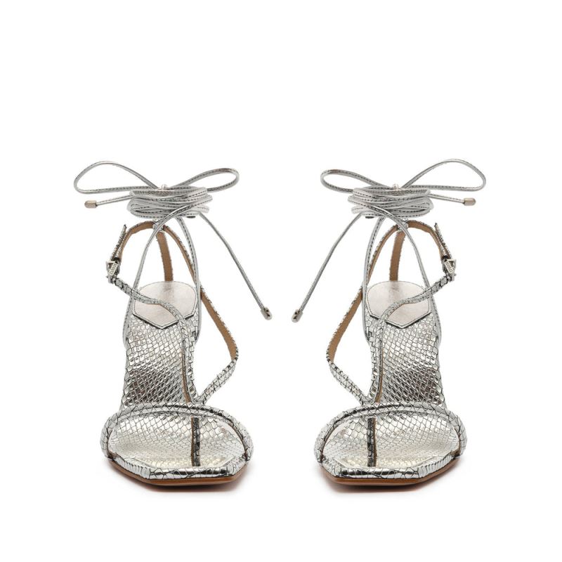 Schutz Vikki Metallic δερματινα Sandal ασημι | 23wwPI0