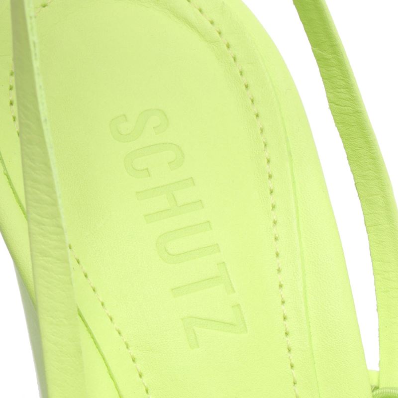 Schutz Zarda High Block Sandal πρασινο | HSlLu0A