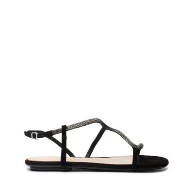 Schutz Agaviny Studded Nubuck Sandal μαυρα | 2pVo7vv