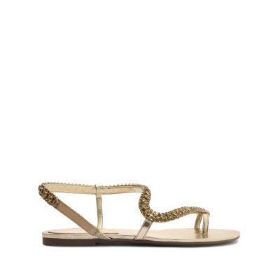 Schutz Court Metallic Sandal χρυσο χρωμα | NaueEdq