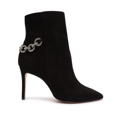 Schutz Elisah Nubuck Bootie μαυρα | nGooMsd