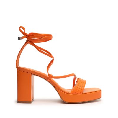 Schutz Glenna flatforms δερματινα Sandal ανοιχτο καφε | ML0y8qk