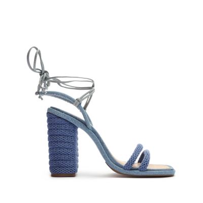 Schutz Leenah Denim Sandal μπλε | AymzgPO