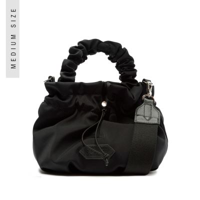 Schutz Lolla Stretch Nylon Bucket Bag μαυρα | AUuBzH1