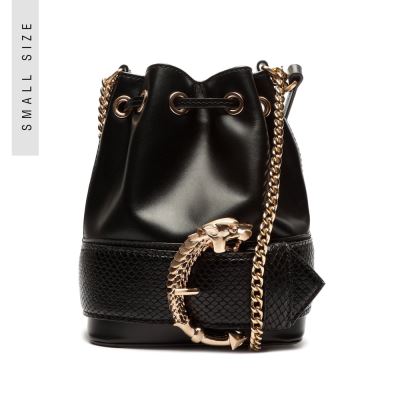 Schutz Mini Bucket Fierce Handbag μαυρα | vsjcbaK