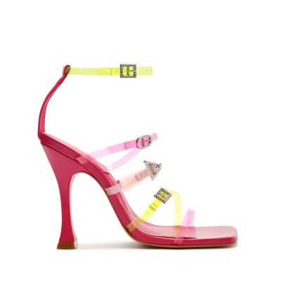 Schutz Noelle Vinyl Sandal ροζ | YRUIbYg